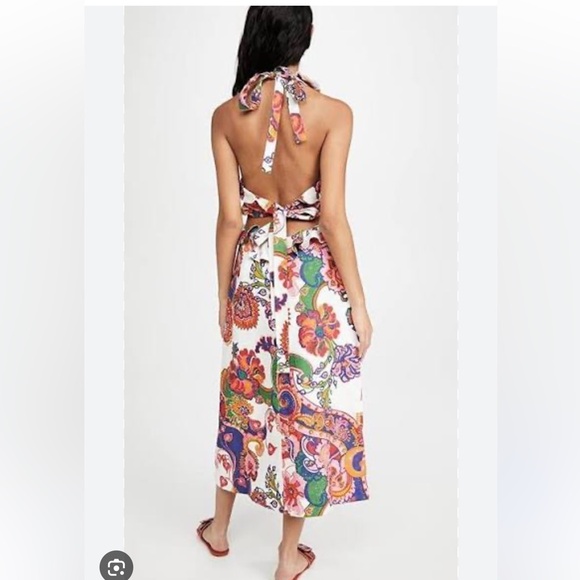 Zimmermann Lovestruck Tie Back Midi Dress - Picture 3 of 11